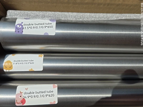 titanium double butted tube